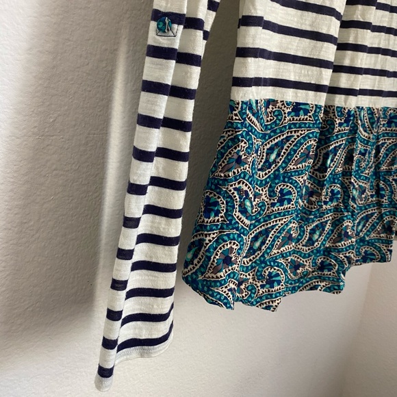 Anthropologie Postage Stampe • Striped Paisley Collared Lightweight Blouse - Picture 14 of 15